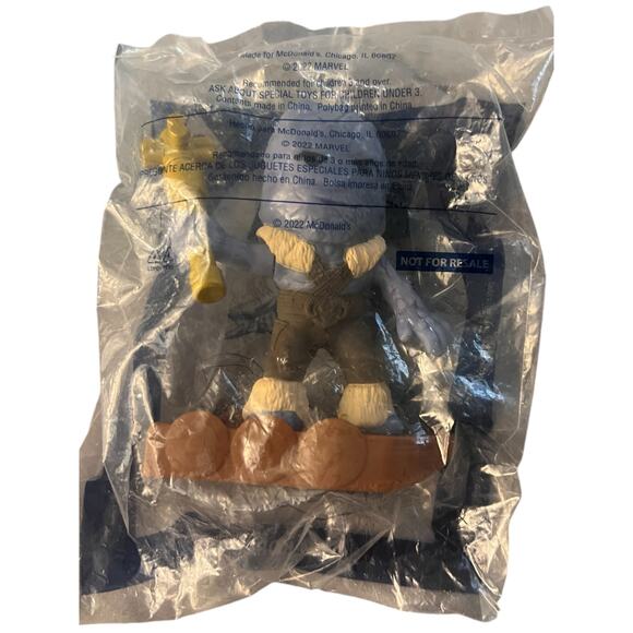 McDonald's Happy Meal Toy Thor Love and Thunder Korg Marvel 2022  # 7 New - Picture 1 of 3